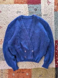 ビンテージ　モヘアニット　カーディガン