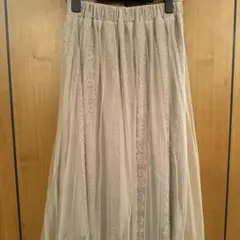 evelyn ラメ チュール スカート