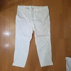 UNIQLO イージーアンクルパンツ コットン ホワイト XXL