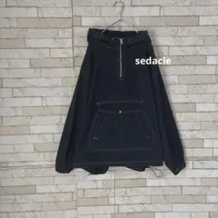 sedacle オーバーサイズ デニム パーカー アウター アウター　ブラック