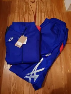 【新品未使用】アシックス ウィンドブレーカー 上下セット