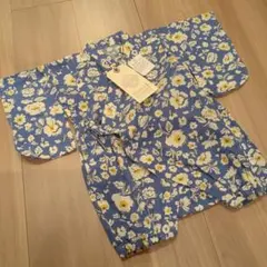 新品 オーシャン&グラウンド　定価3960円　70cm　浴衣風　甚平　ロンパース