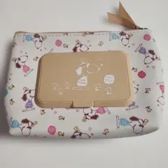 スヌーピー ポーチ 中型 ファスナー式