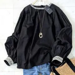 未使用タグ付き　アーバンリサーチドアーズ 刺繍ブラウス DOORS 24年モデル