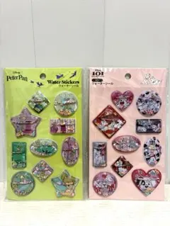 新品　セリア　ウォーターシール　ピーターパン　101匹わんちゃん　ディズニー