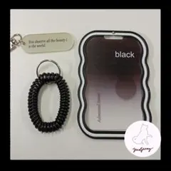 【訳あり特価】トレカケース 黒 パスケース 推し活 韓国雑貨