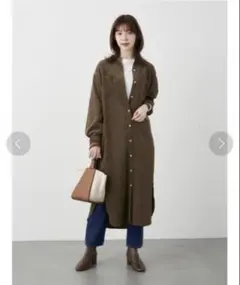 earth music&ecology コーデュロイワンピース