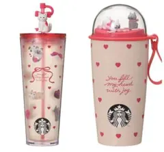 【新品未使用品】スタバ　2026 バレンタイン　タンブラー　2点セット