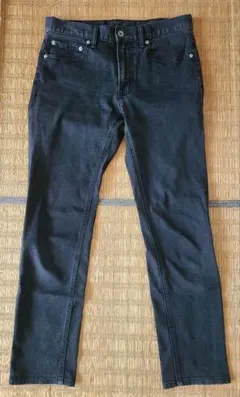 GU ブラックスキニーパンツ Mサイズ ストレッチ 黒デニム ジーンズ