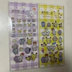 【新品】ポケピース キラキラシール 2種セット+おまけ付きのサムネイル