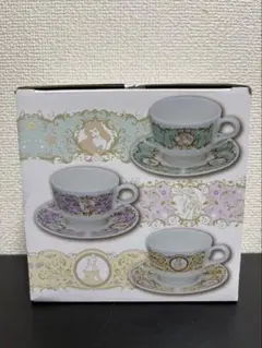 ディズニープリンセス　アリエル　ベル　ラプンツェル　ティーカップ&ソーサー　3点 ディズニープリンセス アリエル ベル ラプンツェル ティーカップ