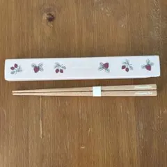 Afternoon Tea いちごデザイン箸セット ピンクのサムネイル