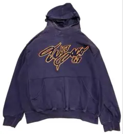 90s グラフィックプリント hiphop フェード プルオーバー フーディー