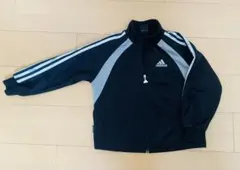 adidas ジャージ　110 (黒/グレー )