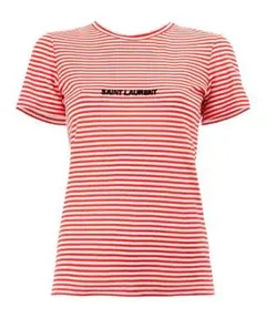SAINT LAURENT PARIS ロゴボーダー Tシャツのサムネイル