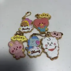 BT21 クッキー風 キーホルダー 5種セット