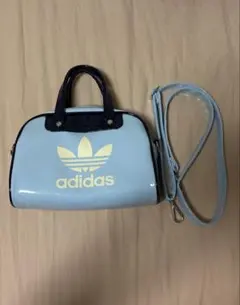 adidas 2WAY ミニボストンバッグ ライトブルー - メルカリ