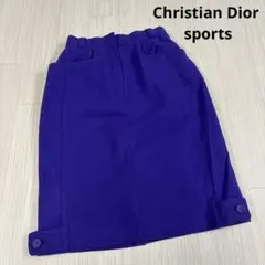 Christian Dior sports オールド　紫 タイトスカート ひざ丈