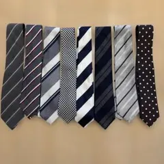 ビジネスネクタイ 8本セット まとめ売り