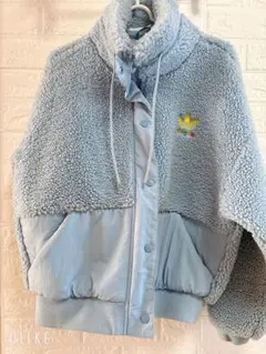 最終お値下げ adidas ボアジャケット M 165 ライトブルー フリース