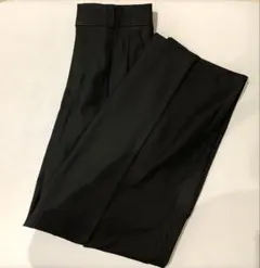 GU women タックワイドパンツ　ブラック　M