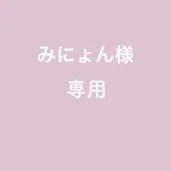 みにょん様 専用 ご確認お願いいたします