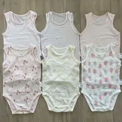 ユニクロ　ボディ肌着 タンクトップ 80 6枚セット