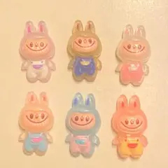 訳あり　ラブブ　LABUBU デコパーツ　カボション　プラパーツ　ランダム10個
