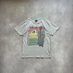 old stussy ラスタマン Tシャツ グレー サイズMのサムネイル