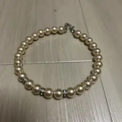 クリーム色パールチョーカー