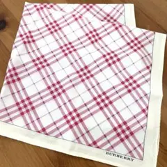 BURBERRY バーバリー ハンカチ ピンク ノバチェック 日本製