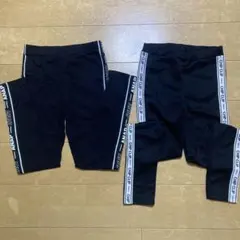 レギンス 黒 サイドストライプ Sサイズ