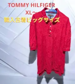 TOMMY HILFIGER ポロシャツ レッド XLサイズのサムネイル