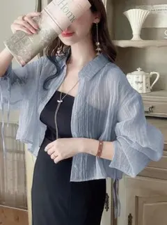 GRL グレイル★ワッシャーシアードロストスリーブシャツ[dk1157]★