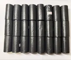 ペット用うんち袋　24ロール・合計360枚　エコタイプ　散歩マナー袋　ゴミ袋　黒のサムネイル