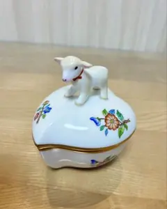 HEREND アポニーフラワー　マンダリン　ボンボニエール　ピンク　シノワズリ HEREND アポニーフラワー マンダリン ボンボニエール ピンク
