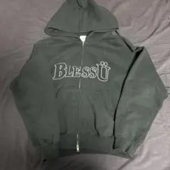 BlessU ダメージ加工 ジップアップパーカー グレー bless u pigment zip hoodie – YZ