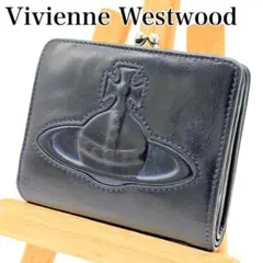 Vivienne Westwood がま口 二つ折り財布 オーブ レザーのサムネイル