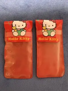 ハローキティ オーキューバン 絆創膏入れ 2個セット 레트로