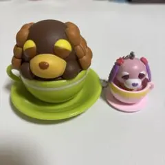 お茶犬 ほっとケース　⑥カフェ　カップインフィギュアマスコット ハナ