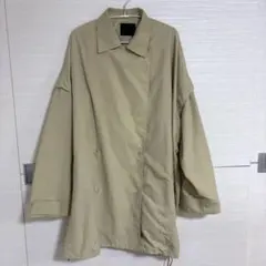 KBF トレンチコート ステンカラーコート ナイロンジャケット 2way