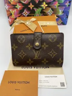 ルイヴィトン ポルトフォイユ ヴィエノワ がま口 モノグラム 二つ折り財布