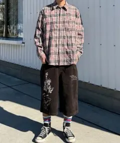 スーパーダメージチェックシャツ CIAOPANIC