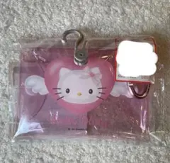 ハローキティ　エンジェルキティ　カラビナ付きクリアケース