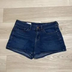 GAP デニム ショートパンツ 紺色 ダークブルー　レディース　L LL（26）