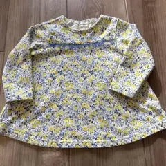 花柄長袖Tシャツ 95cm未満