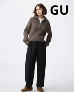 大人気完売商品 ブラッシュドワイドテーパードパンツ L