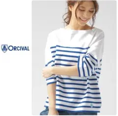 オーシバル　ラッセル　ハーフスリーブ　カットソー　ブルー