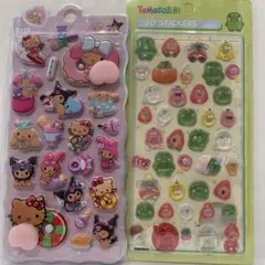 ハローキティ・たまごっち 3Dシールセット