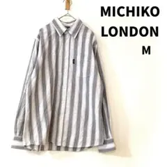 MICHIKO LONDON 長袖シャツ M ストライプ カジュアルのサムネイル
